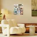 Acrylic Brochure Pamphlet Holder, 6 Magazine Holders and 6 Pamphlet Holders, Clear Brochure Display Stand Wall Mount, Trifold Flyer Rack, Literature Storage Rack for Home, Offices, Waiting Room