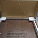 BARsics 24x24 inches Square Walnut Wooden Ottoman Tray, Large Living Room Serving Tray