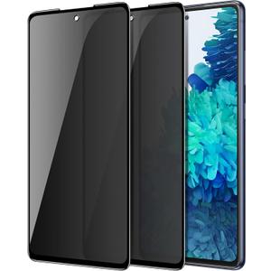 [2 Pack] Privacy Screen Protector for Samsung Galaxy S20 FE A51 A52 (4G5G), 2021 Upgraded Anti Spy Anti Peeping Full Coverage Anti Scratch Case Friendly Tempered Glass Film for Samsung Galaxy