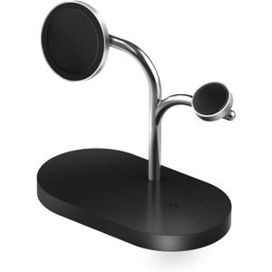 Samsung 3-in-1 Wireless Charging Station, Fast-Charging, Magnetic Design, Qi2-Certified Charging Dock Compatible with Qi-Certified Galaxy Phones, Watches, Buds & Ring, Black