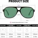 YDAOWKN Retro Aviator Sunglasses for Women Mens Large Frame Classic Vintage 70s Sun Glasses Aviators