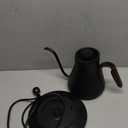 Gooseneck Electric Kettle with 1 Temperature Control for Pour Over Coffee & Tea, Quick Heating, BPA-Free Stainless Steel, Built-in Brew Timer, 1500W/0.9L (Onyx Black)