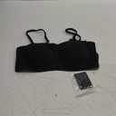 Cuteio Wireless Strapless Bras for Women, Seamless Bandeau Bralette with Light Padding, Anti-Slip Tube Top Bra L