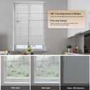 SEEYE Cordless Mini Blinds Aluminum Venetian Blind Horizontal Window Shades, 1" Slat Size - Rooming Darkening Blinds Anti-UV & Waterproof for Bedroom, Office, Easy to Install, 42" W x 64" H, White