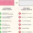 Liforme Original Yoga Mat Free Yoga Bag Included - Patented Alignment System, Warrior-like Grip, Non-slip, Eco-friendly, sweat-resistant, long, wide, 4.2mm thick mat for comfort