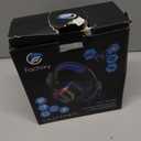 Fachixy FC200 PC Gaming Headset for PS4, PS5, Switch, Xbox One, Mac, Noise Canceling Headphones with Microphone, Computer Headset with 3.5mm Jack & RGB Light (BLUE)