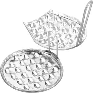 VILLCASE 2Pcs Stainless Steel Bean Jelly Scraper Set for Cold Noodles and Liangpi Heavy Duty Metal Food Grater with Hanging Hole Manual Chinese Pasta Shredder Tool Silver