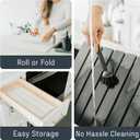 byGeorge - Stone Dish Drying Mat for Kitchen Counter - Quick Dry Diatomaceous Earth Kitchen Mat - Rollable, Anti-Slip Drying Pad - Beige