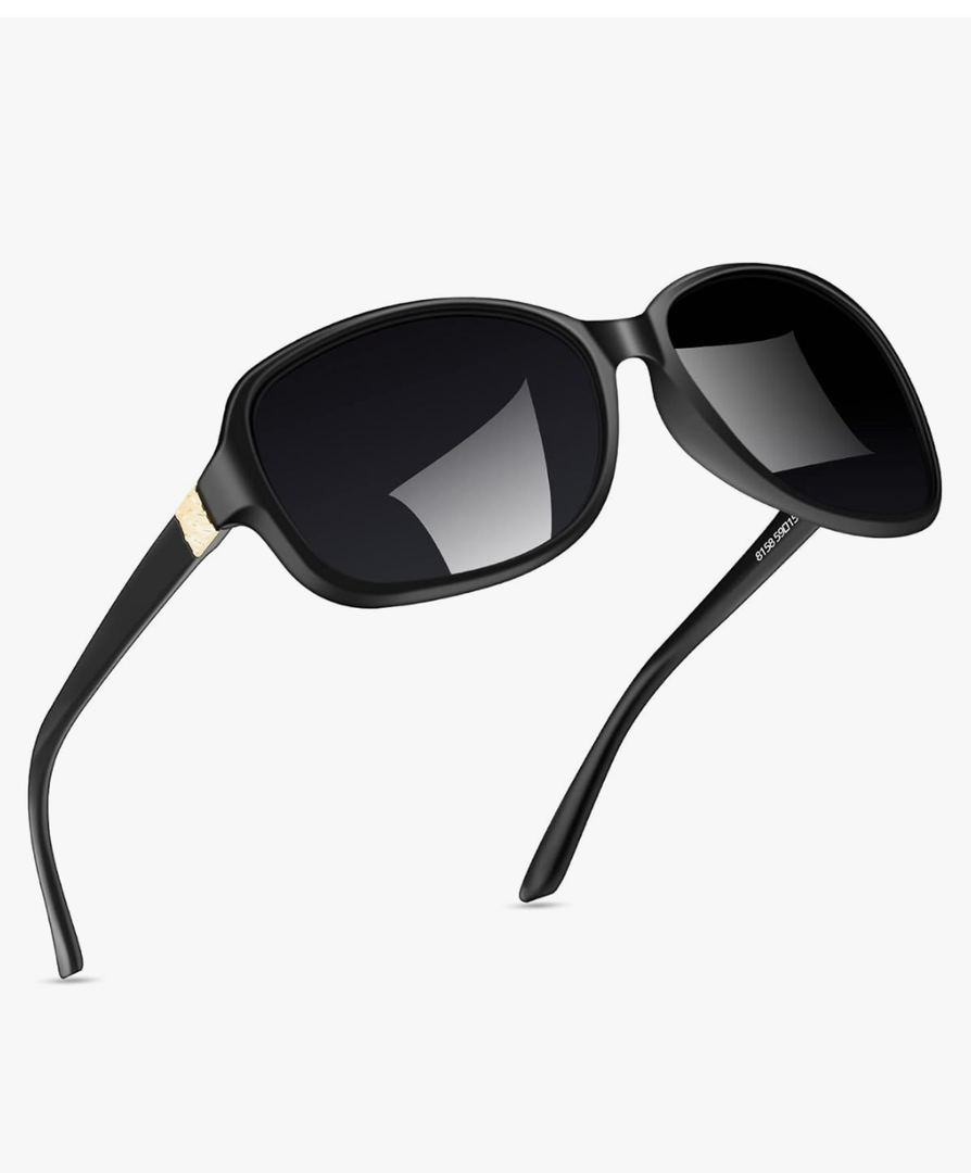 SIPHEW Polarized Sunglasses for Women | Vintage Square Sunglasses w UV400 Protection | Womens Wraparound Shade