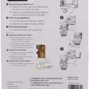 Orbit 55032 1/2" BRS Sprinkler Head, Connection, Silver and Gold
