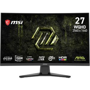 msi MAG 275CQDF X24 27-inch 2560 x 1440 (QHD) Gaming Monitor, AMD FreeSync Premium, Dual Mode with WQHD 240Hz and HD 400Hz, HDR Ready, HDMI, VGA Port, VESA, Tilt, 0.5ms, Black