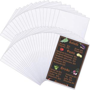 Henoyso 45 Pcs 8.5" x 14" Menu Cover Rigid Print Protectors Clear Heavy Duty Menu Holder Poster Protector Sleeve Hard Plastic Paper Sleeves for Page Sheet Photographs Document Birth Certificate