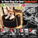 Lesure Safety Small Dog Car Seat,Calming Pet Booster Car Seat Under 25lbs