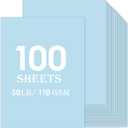 Light Blue Construction Paper Bulk 100sheets 8.5x11 (30lb/110gsm)