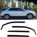 in-Channel Window Visors for Chevrolet (Chevy) Equinox 2018-2024,Rain Guards,Vent Window Deflectors Sun Shield Car Accessories, Smoke 4pcs