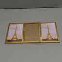 upsimples 4x6 Picture Frame Set of 3, Made of High Definition Glass for 4 x 6 Gold Frames, Wall and Tabletop Display Thin Border Photo Frame for Home Dcor