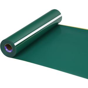 HTV Iron on Vinyl 12Inch by 12ft Roll Heat Transfer Vinyl for T-Shirt HTV Vinyl Rolls for All Cutter Machine - Easy to Cut & Weed for Heat Transfer Design (12ft, Green)