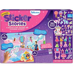 Skillmatics Activity Kit - Creative Storytelling & Skill Building with 150+ Reusable Stickers, Educational, Mess-Free Fun, Preschool & Kindergarten Toy, Gifts for Kids Ages 3, 4, 5, 6, 7