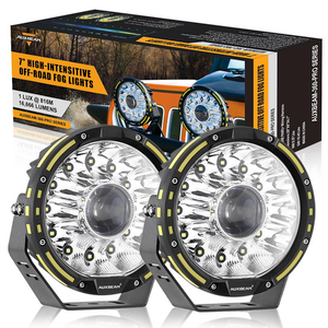 360 PRO SERIES 7 INCH/9 INCH 360-PRO SERIES OFFROAD LED DRIVING LIGHTS+AMBER/BLACK COVERS