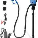 Electric Drum Barrel Pump with 120V AC/12V DC Power,55 Gallon Drum Pump with Built-in 2-Inch Bung Adapter, 5 Gallons Per Minute Flow Rate, for DEF, Diesel, Water, Antifreeze