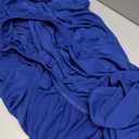2 Pack 24x43 Inch Royal Blue Cocktail Tablecloth Round Fitted Stretch Spandex Table Cover for Party Wedding Bars