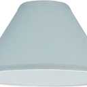 Aspen Creative 58702A Empire Uno Lamp Shade in Powder Blue, 4" Top x 11" Bottom x 7" Slant Height, Slip UNO 33mm
