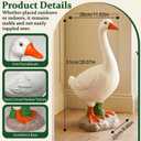 20" Large Porch Goose Statue Realistic Resin Sculpture Outdoor Garden Decor