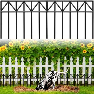 Heavy-Duty Animal Barrier Fence Panels - 13.3ft x 13in No Dig Ground Defense for Dogs, Rabbits - 5 Pack Durable Dog Digging Fence Barrier Garden Outdoor Yard & Patio (Thick Wire, Rust-Resistant)