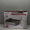 KitchenAid Large Capacity Full Size Rust Resistant Dish Rack with Angled Drain Board and Removable Flatware Caddy, Light Grey