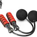 Jump Rope, Training Ropeless Skipping Rope for Fitness, Adjustable Weighted Cordless Jump Rope for Men and Women