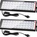 2-Pack 120W LED Shop Light 11000LM, Plug-in Garage Light with 9.8FT Cord and On/Off Switch, 6000K Workshop Lighting for Garage Workbench Warehouse Factory Yard Outdoor, IP66 Waterproof