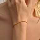 Dainty Gold Bracelets for Women, 18K Real Gold Plated Trendy Gold Chain Bead Bracelets Stackable Minimalist Everyday Jewelry Gift for Women