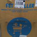 Pet Stroller with 4 Wheels, Foldable Pet Travel Carrier for Small/Medium Dogs Cats up to 50lbs, Detachble Portable Pet Bag, Storage Basket, Car Seat 3 in 1 Multifunctional (Grey)