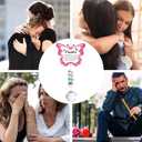 Sympathy Butterfly Crystal Suncatcher Gifts for Loss of Daughter Bereavement Gift Idea for Loss of Daughter Crystal Suncatcher Butterfly Rainbow Maker Window Hanging (Pink)