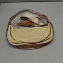 Straw Crossbody Bags for Women Beach Woven Hobo Handbag Summer Chic Crescent Shoulder Purses with Adjustable Strap 2025 Khaki