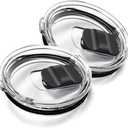 2Pcs 30oz Replacement Yeti Tumbler Lids, Only for Yeti 30 oz Tumbler, 14 oz Mug, with Strong Magnetic Slider Switch, Good Spill Proof Effect Coffee Cup Travel Cover Lids, BPA Free