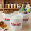 5 Gallon Container - 3 Pack Made in USA, White, Heavy Duty BPA-Free Plastic Container, Comfortable Handle, Easy to Clean, Perfect for on The Job, Home Improvement, Household Cleaning - No Lids