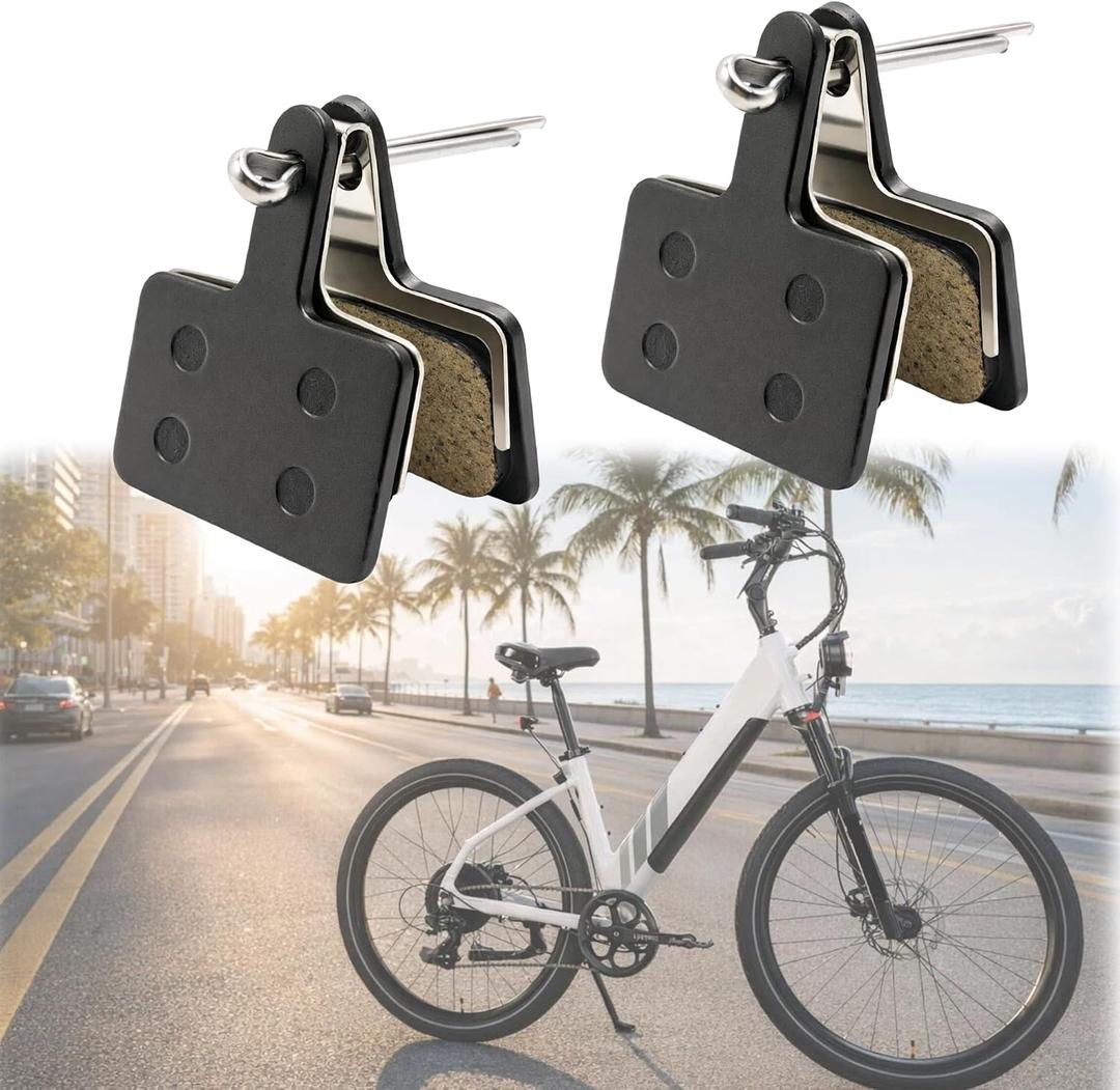 2Pcs Resin E-Bike Brake Pads for Lectric XP 1.0/2.0/3.0, XP Step-Thru 1.0/2.0/3.0, XP Lite 1.0, Rear Front Disc Brake Pads, Electric Dirt Bike Accessories Replacement Parts for Lectric XP