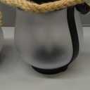 Hompavo Gen2 Solar Lanterns Outdoor Waterproof with Realistic Flickering Flame, Dual Charging (USB/Solar) & 2 Modes - Decorative Hanging/Table Lights for Patio Garden Porch Halloween Decor, 2/Red