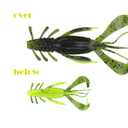 Soft Plastic Fishing Lures,Worm for Bass,Soft Bait,16 Pieces in 8 Colors