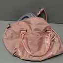 TOPBAG Travel Duffle Bag, Waterproof Weekender Carry On Tote Bags for Women, Sport Gym Bag for Men, Hospital Bag for Labor and Delivery, Overnight Luggage Bag with Trolley Sleeve Coral Pink