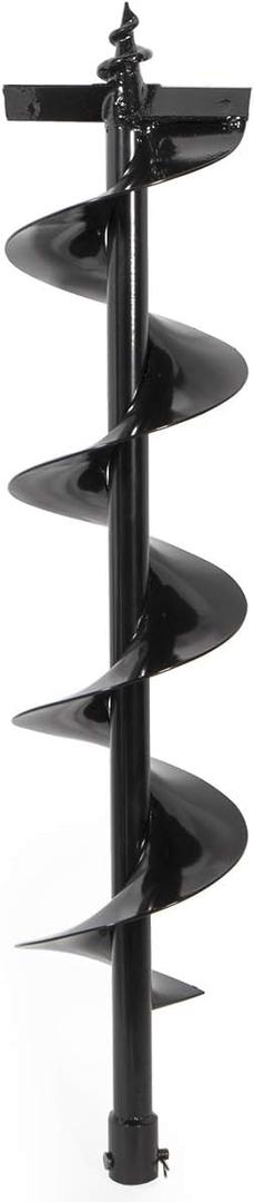 XtremepowerUS Replacement Auger Bit 6" inch for Post Holes Earth Digger Planting Drill Fence Hole Maker Machine Shaft Size 3/4"