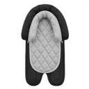 Pro Goleem Car Seat Head Support Infant, Soft Infant Car Seat Insert, 2 in 1 Carseat Head Support for Newborn, Perfect for Car Seat, Stroller, Swing, Bouncer, Gray and Black
