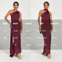 ABYOVRT Women Sexy Backless Dress Bodycon Sleeveless Open Back Maxi Dress Formal Cocktail Wedding Guest (M)