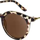 Reader Sunglasses for Women Classic Round Frame Full Lens Reading Sunglasses Outdoor UV400 Protection Eyeglasses (Tortoise)