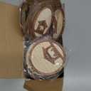 24 Pack Christmas Nativity Scene Ornaments Bulk Wooden Christian Religious Catholic Gifts Nativity Story Jesus Mary Joseph Set Acrylic 3D Christmas Tree Decor Xmas Gifts (4 Inch)