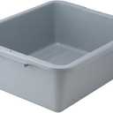 Winco Heavy-Duty Bus Box Dish Tub for Restaurants, 7", Gray