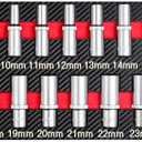 17-Piece 1/2" Drive Deep Socket Set & Tool Set - Metric (8mm-24mm) CR-V Steel with EVA Tray for Automotive | Bike | Motorcycle | Furniture | Home DIY
