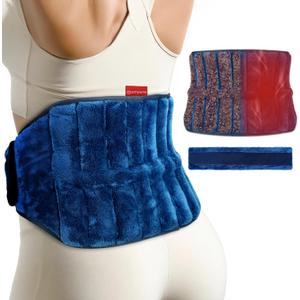 Comfytemp Microwave Moist Heating Pad for Back Pain Relief, Sciatica Recovery Must Have, Microwavable Hot Therapy for Lower Lumbar, Cramps, Waist Warm Compress, Get Well Items for Men Women