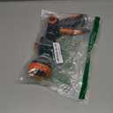 Garden Hose Nozzle,8 Patterns Hose Sprayer High Pressure,Heavy Duty Dog Wash,Metal Water Hose Nozzle with Soap Dispenser,Car Wash Foam Gun (Orange1)